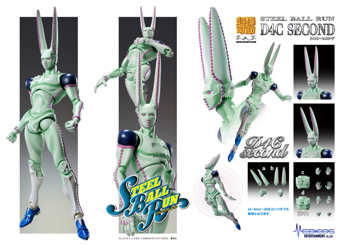 Jojo's Bizarre Adventure Super Action Statue - D4C 2nd