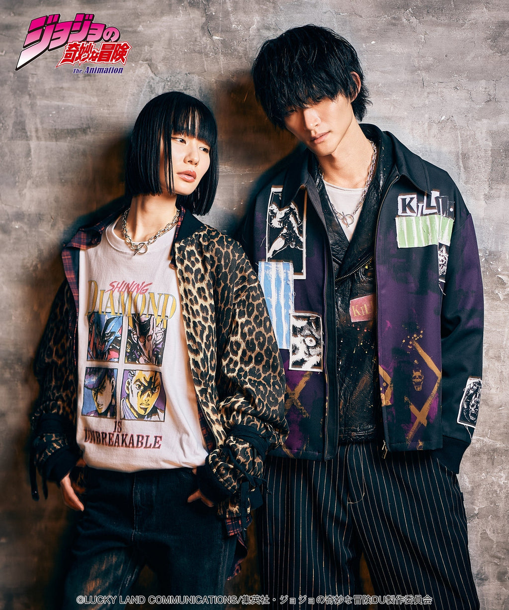 Jojo's Bizarre Adventure x Glamb Fashion Collection - Crazy Diamond vs Killer Queen T-Shirt