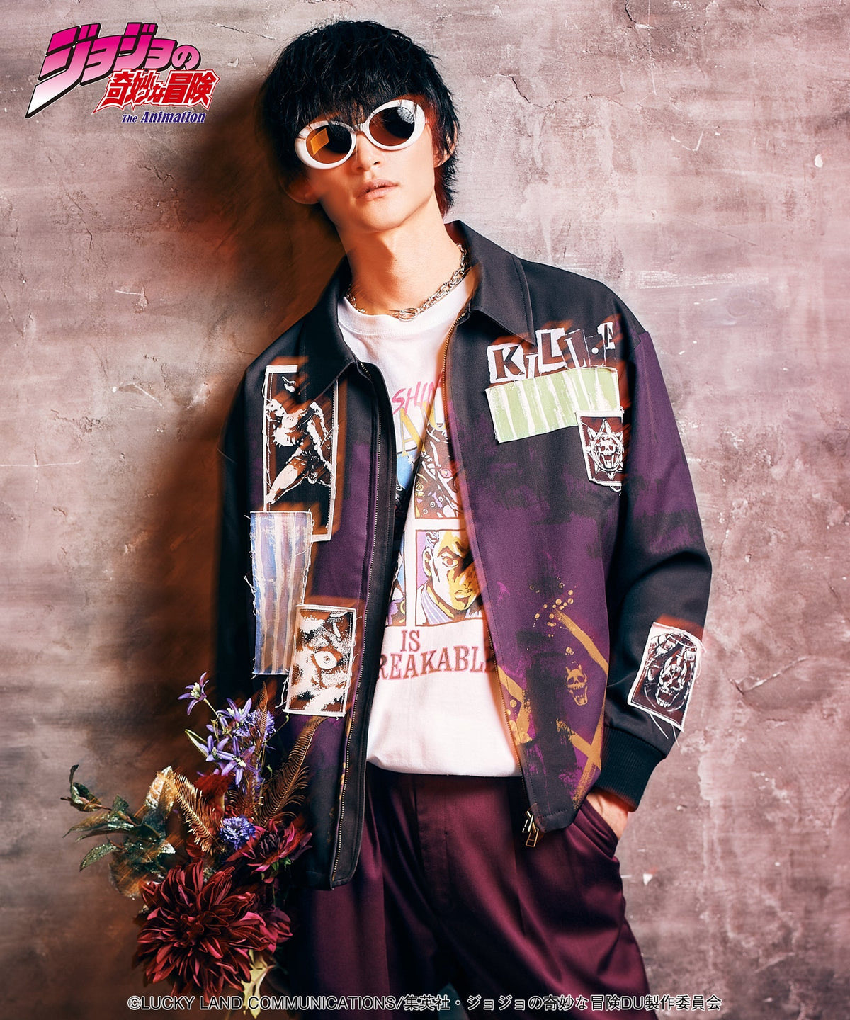 Jojo's Bizarre Adventure x Glamb Fashion Collection - Crazy Diamond vs Killer Queen T-Shirt