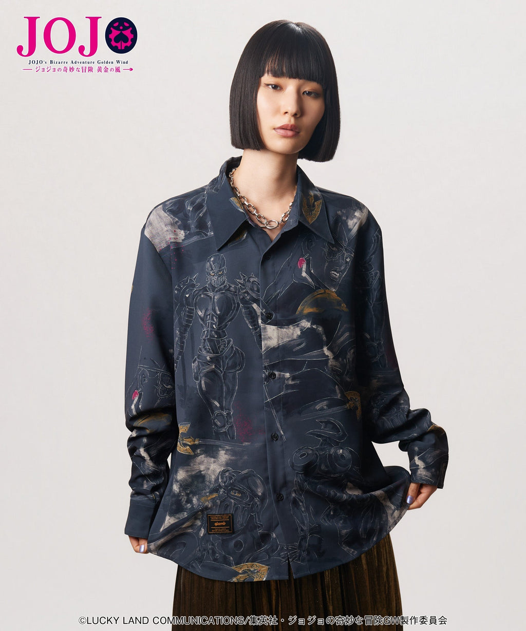Jojo's Bizarre Adventure x Glamb Fashion Collection - Jean Pierre Polnareff's Stand Shirt [Pre-Order Nov 2026]