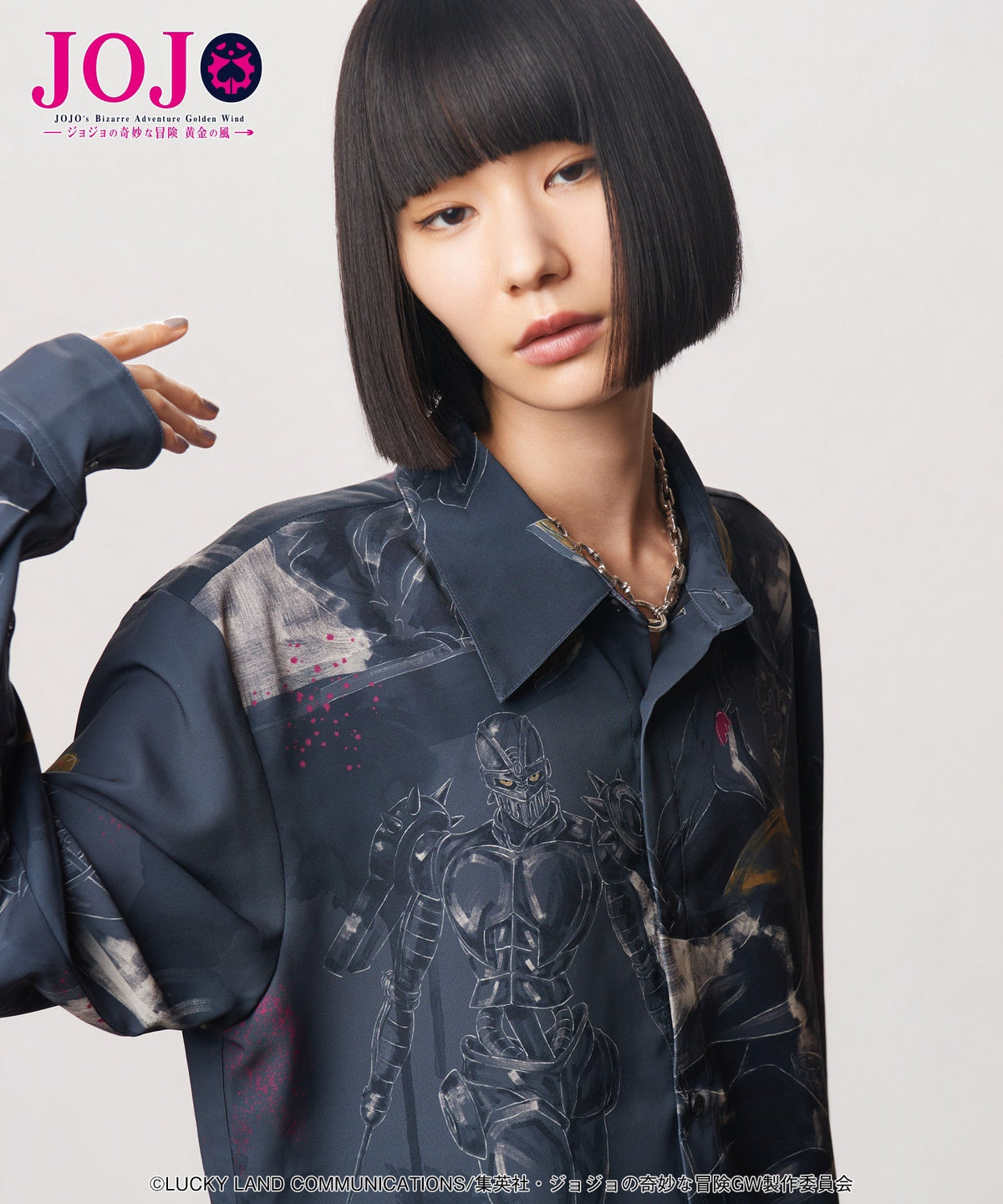 Jojo's Bizarre Adventure x Glamb Fashion Collection - Jean Pierre Polnareff's Stand Shirt [Pre-Order Nov 2026]