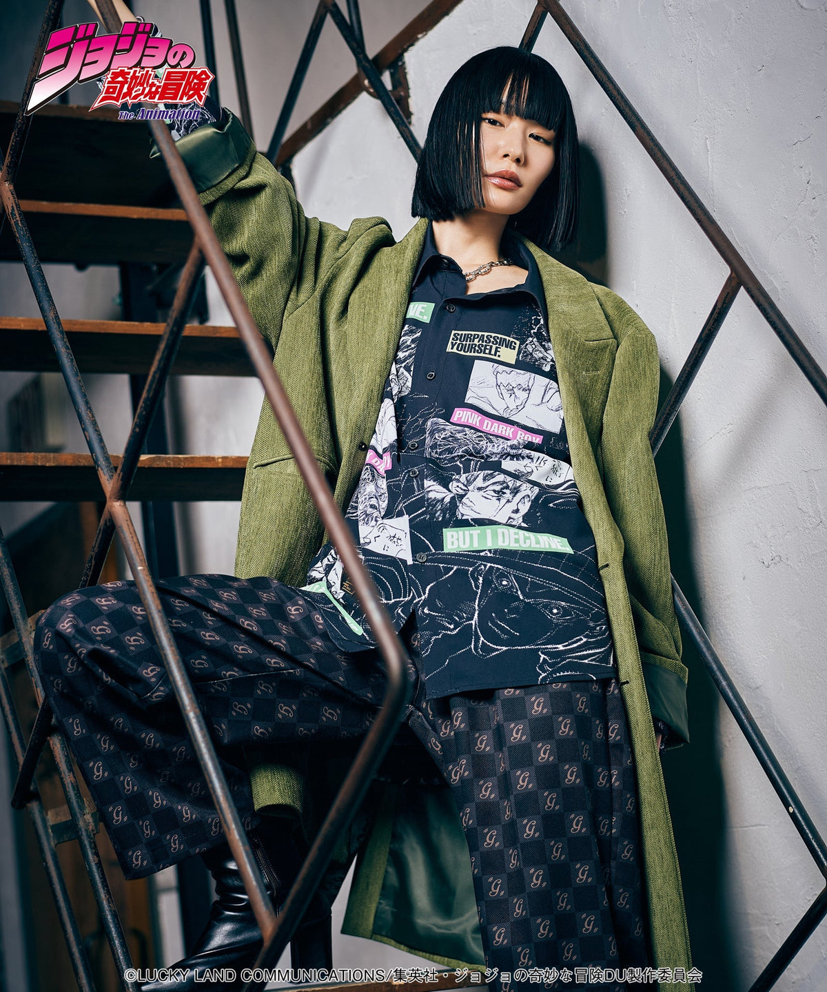 Jojo's Bizarre Adventure x Glamb Fashion Collection - Rohan Kishibe Shirt [Pre-Order Apr 2026]
