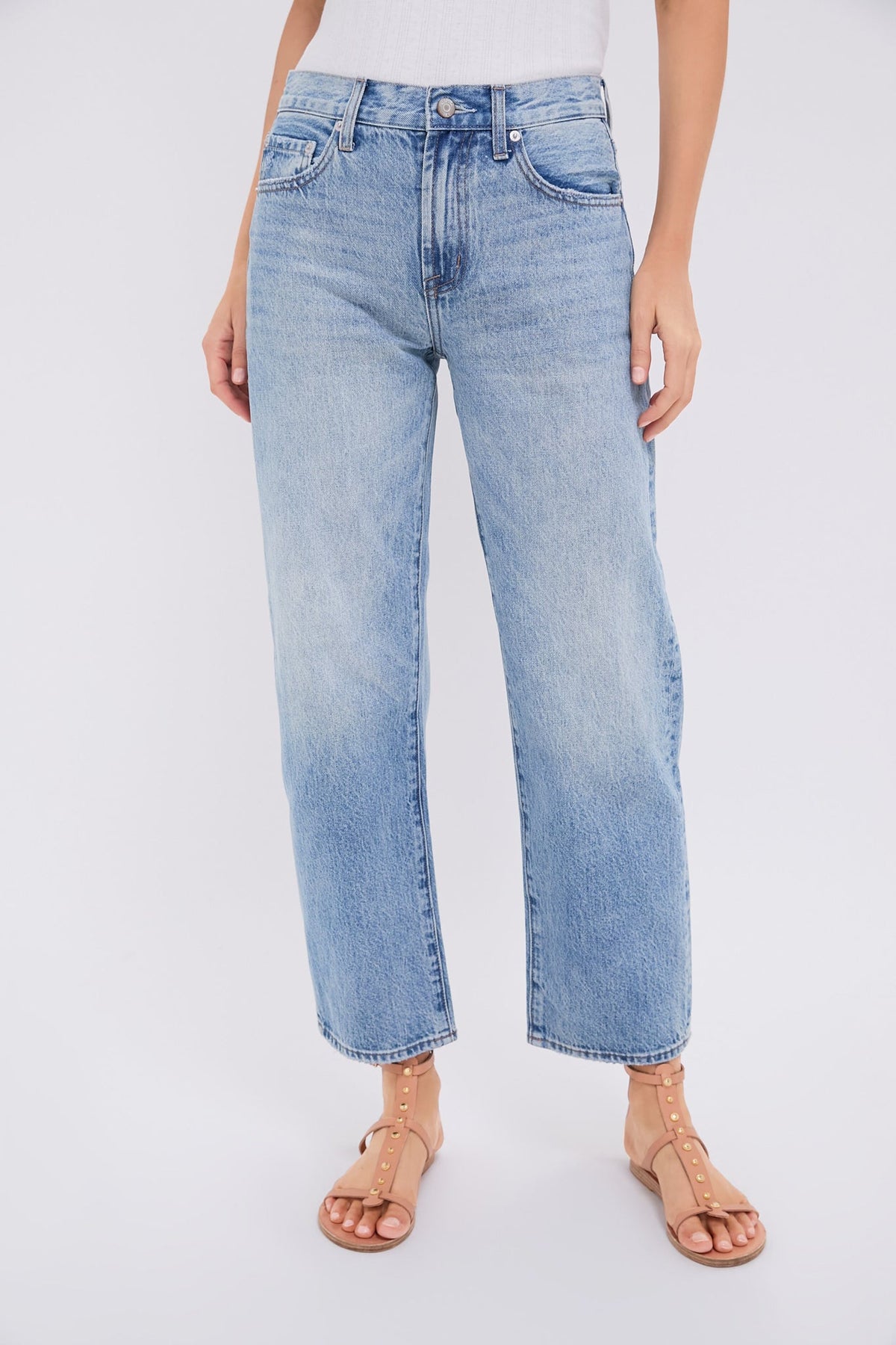 Bowie Lexi Mid Rise Bowed Straight