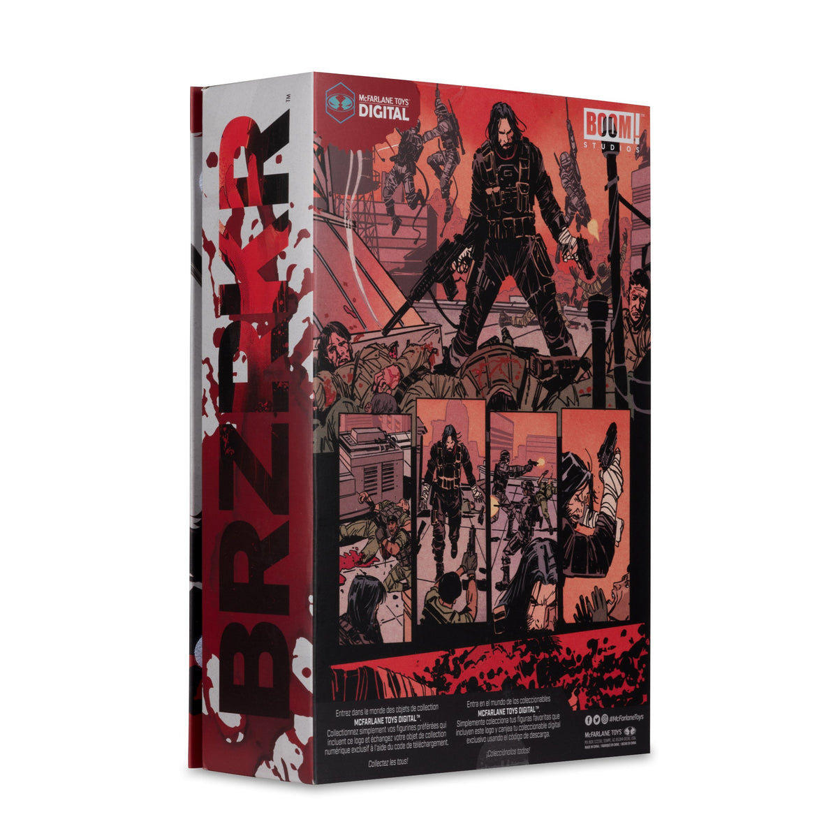 BRZRKR B 7IN DELUXE ACTION FIGURE WITH MCFARLANE TOYS DIGITAL COLLECTIBLE **Walmart Exclusive**