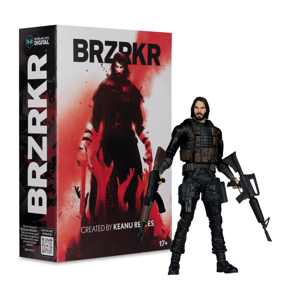 BRZRKR B 7IN DELUXE ACTION FIGURE WITH MCFARLANE TOYS DIGITAL COLLECTIBLE **Walmart Exclusive**