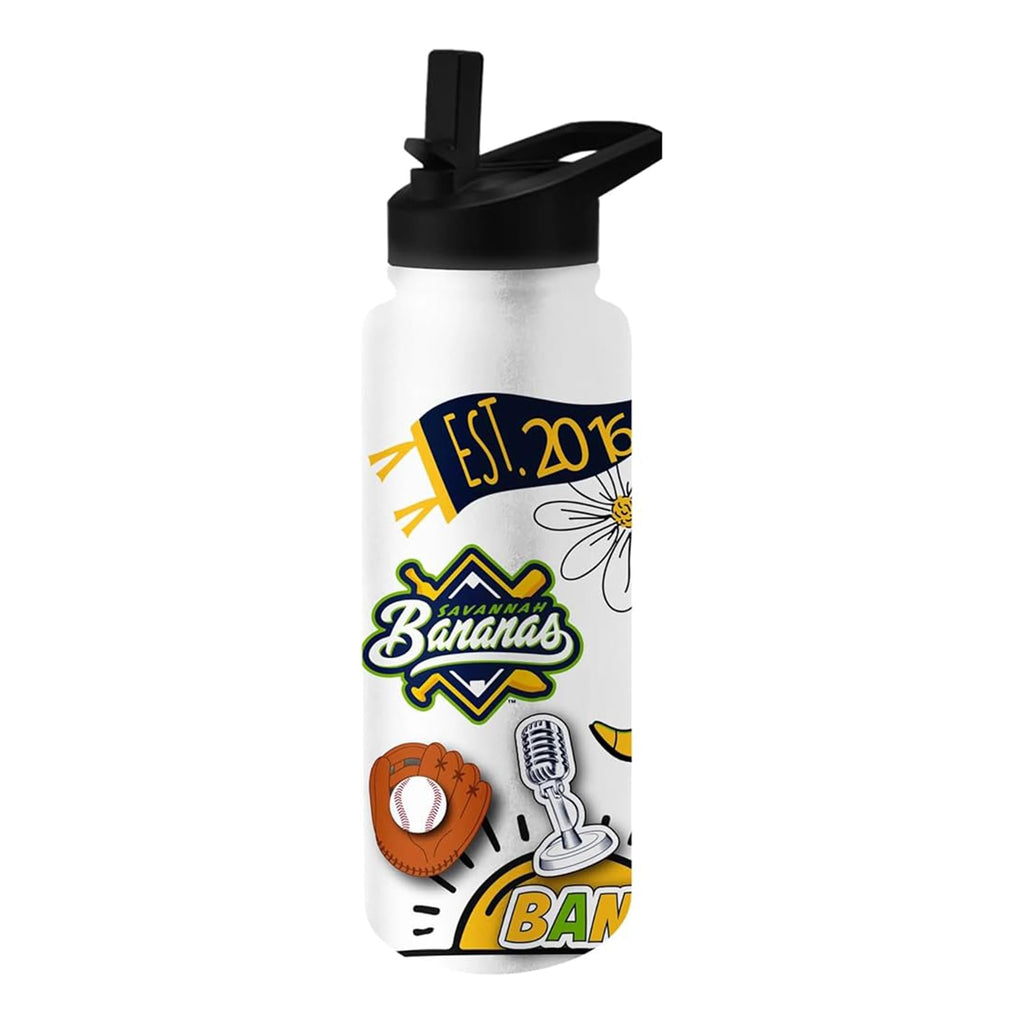 Savannah Bananas Icons 34 Ounce Stainless Steel Tumbler With Lid