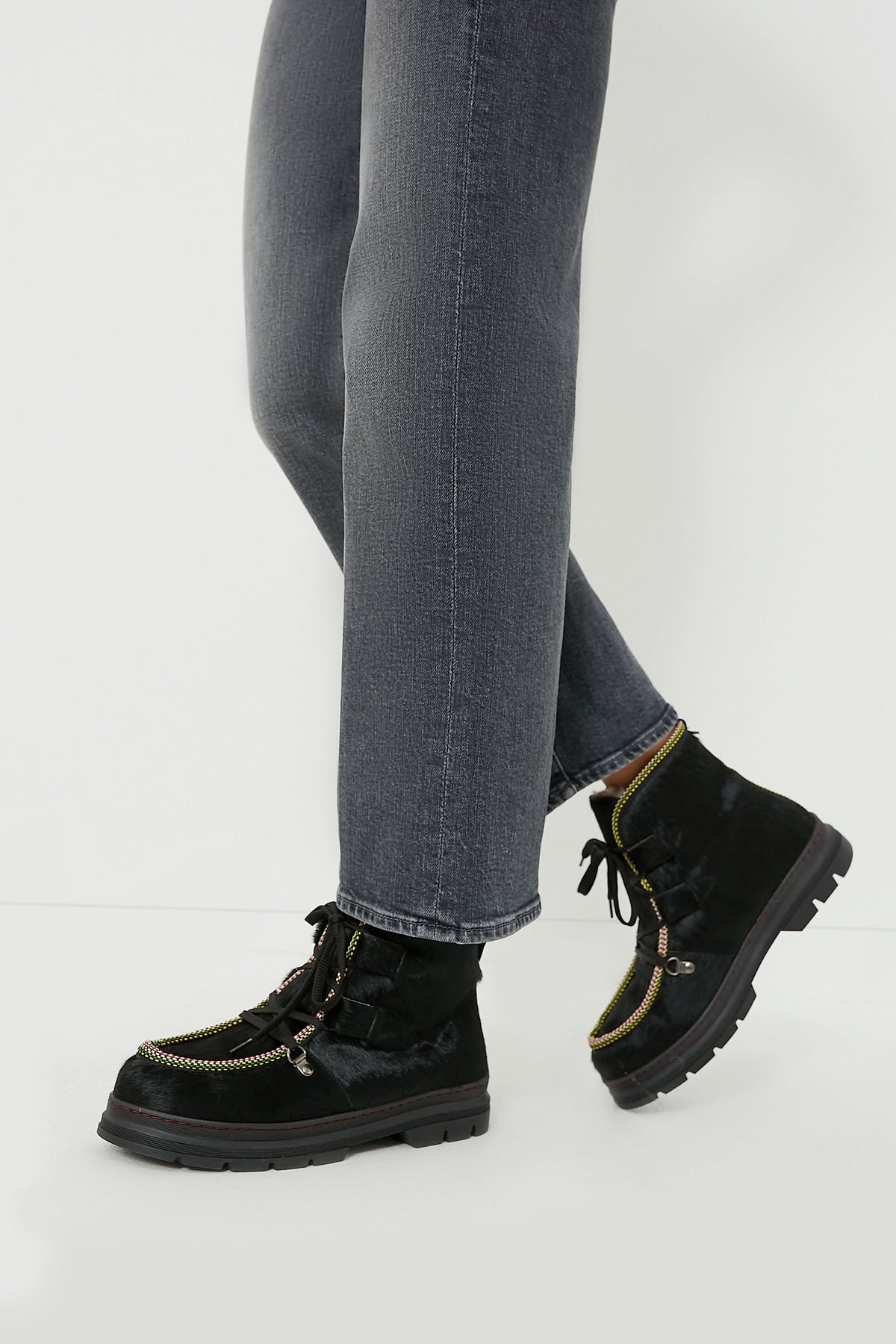 Black Shearling Lined Incredible Pony Boots