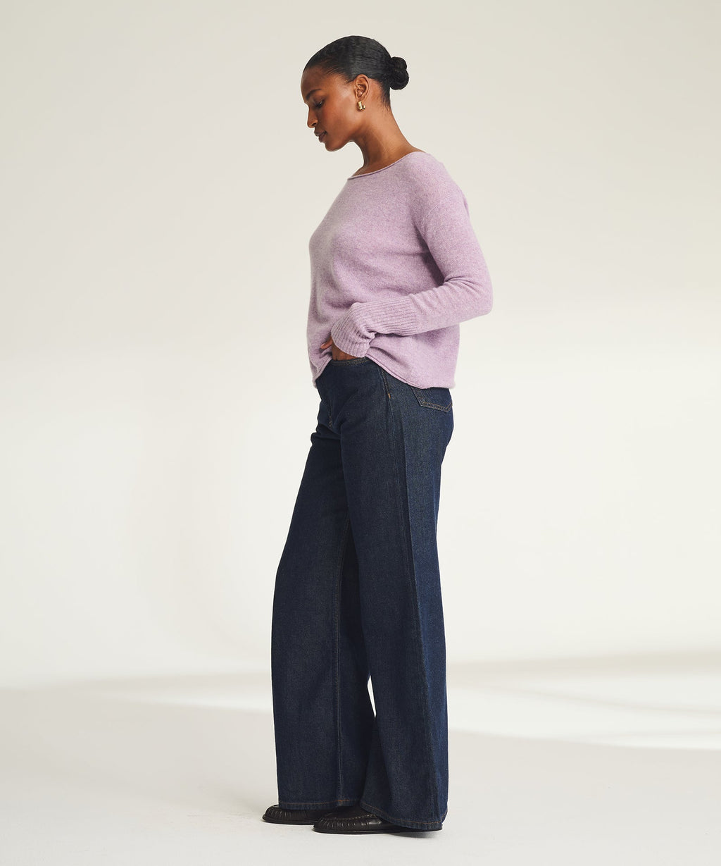 Lightweight Cashmere Boatneck Sweater
