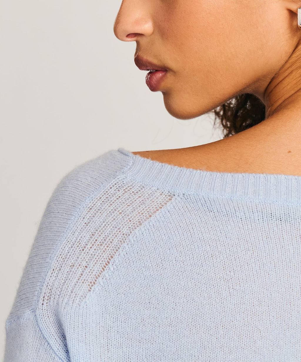 Lightweight Cashmere Boatneck Sweater