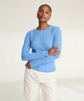 Lightweight Cashmere Ribbed Sweater
