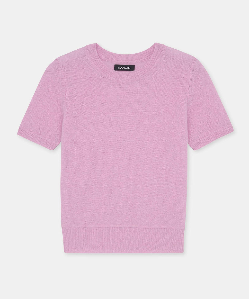 Lightweight Cashmere Short Sleeve Sweater