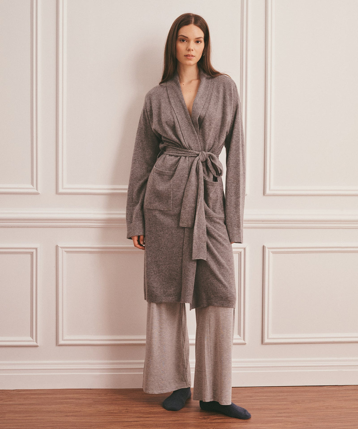 Signature Cashmere Long Robe