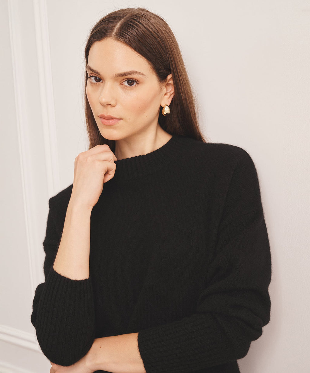 Luxe Cashmere Oversized Crewneck Sweater