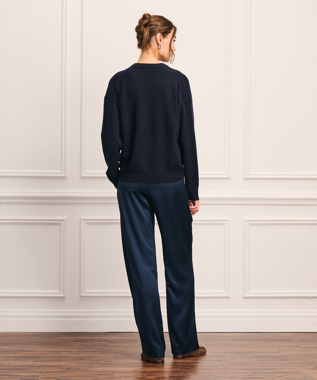 Luxe Cashmere Split Neck Sweater
