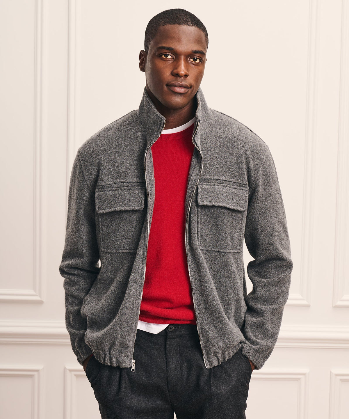 Luxe Cashmino Milano Utility Jacket