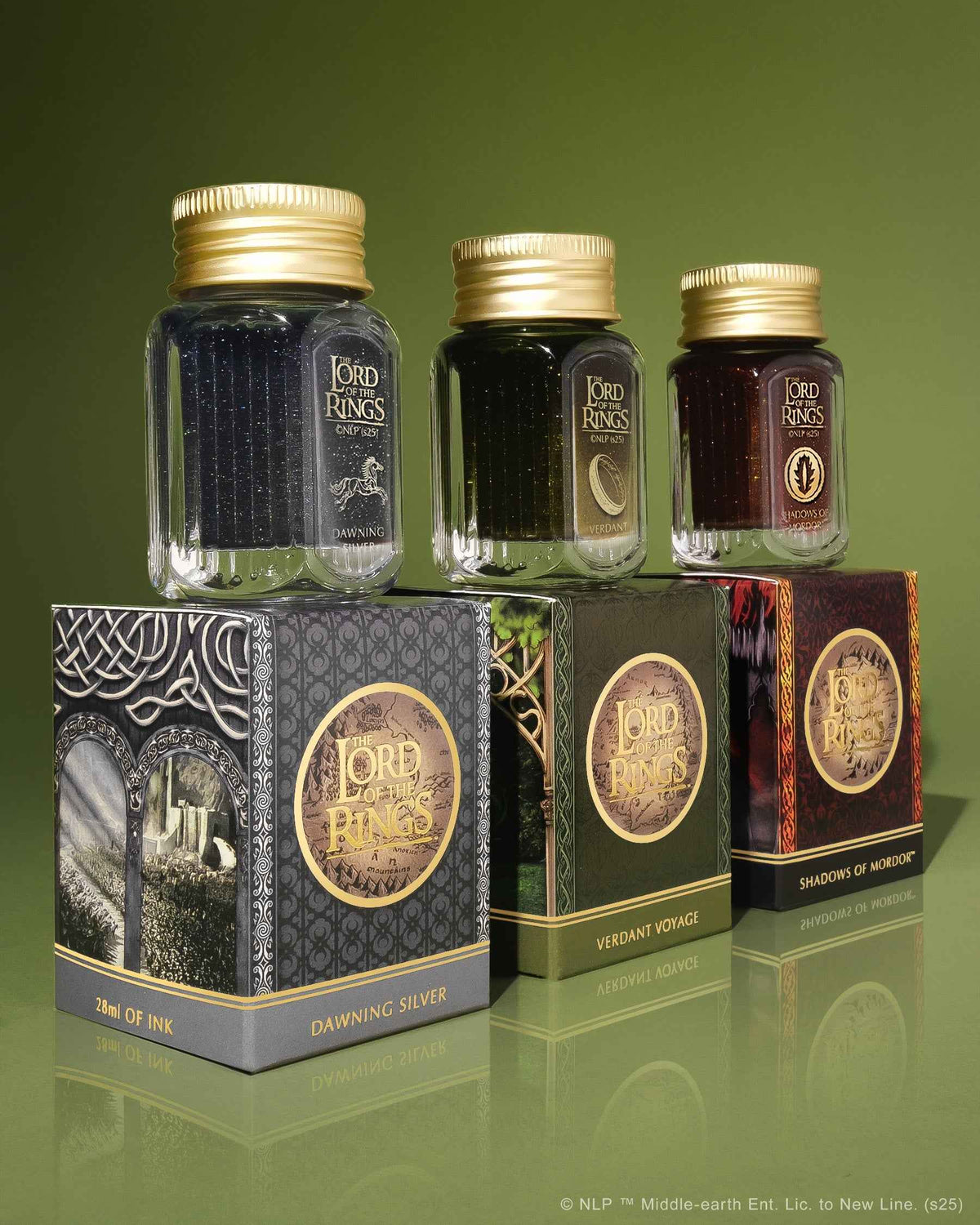 The Complete 28ml Ink Set + Mirror of Galadriel Polished Edition Inkwell