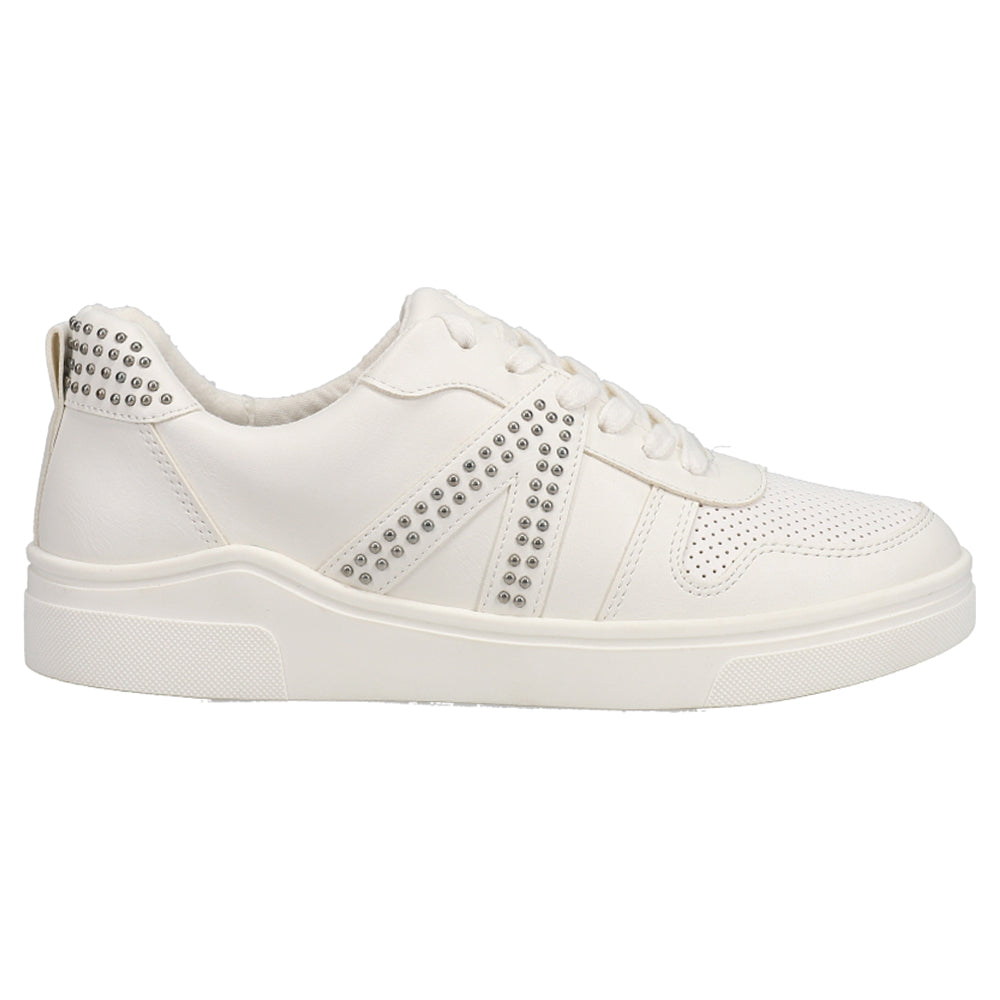 Alta Studded Perforated Lace Up Sneakers