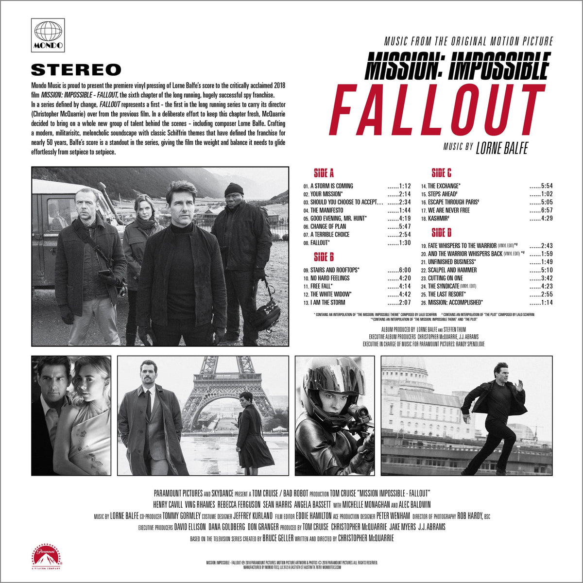 Mission: Impossible – Fallout – Music From The Original Motion Picture 2XLP