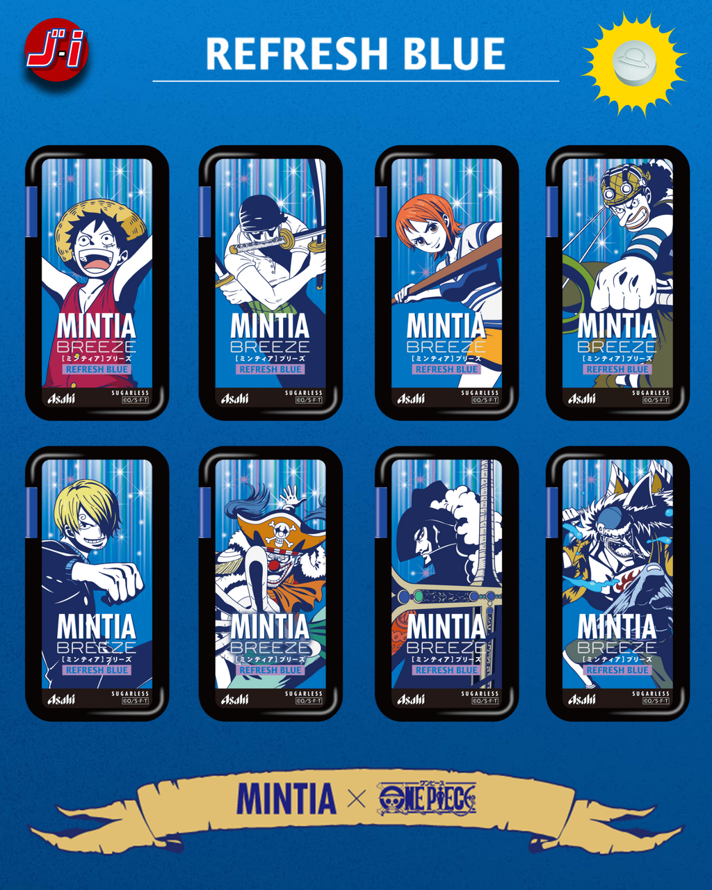 Mintia Breeze X One Piece - Refresh Blue 2024 - 1 Random Pcs