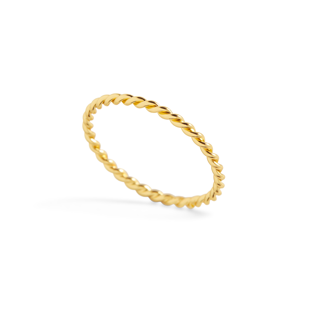Dainty Braided Stacking Ring