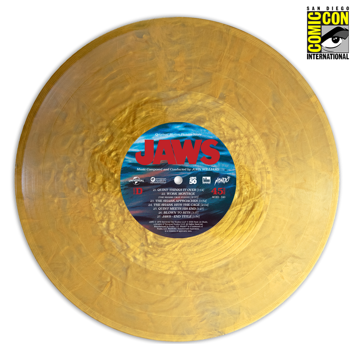 JAWS - 50th Anniversary (Gold SDCC Exclusive Variant)