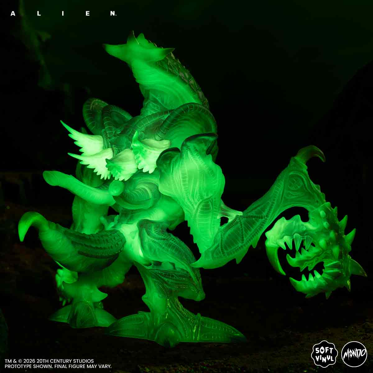 Aliens - Mantis Alien Soft Vinyl Figure - Cherry Blossom Glow in the Dark Variant