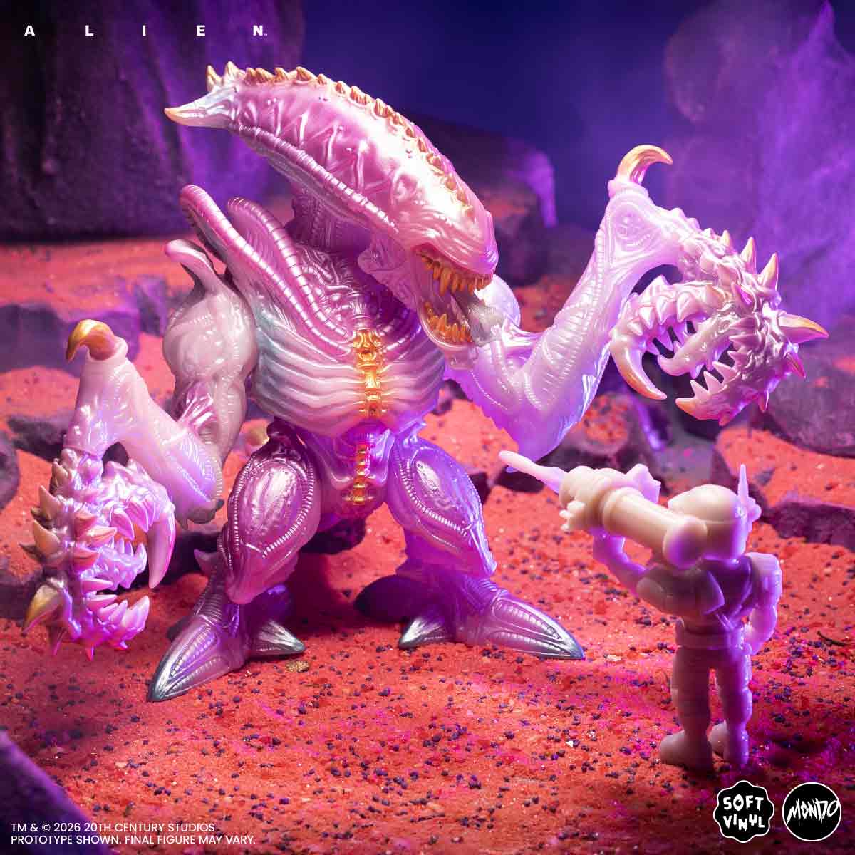 Aliens - Mantis Alien Soft Vinyl Figure - Cherry Blossom Glow in the Dark Variant