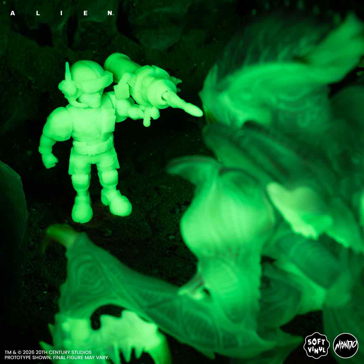 Aliens - Mantis Alien Soft Vinyl Figure - Cherry Blossom Glow in the Dark Variant