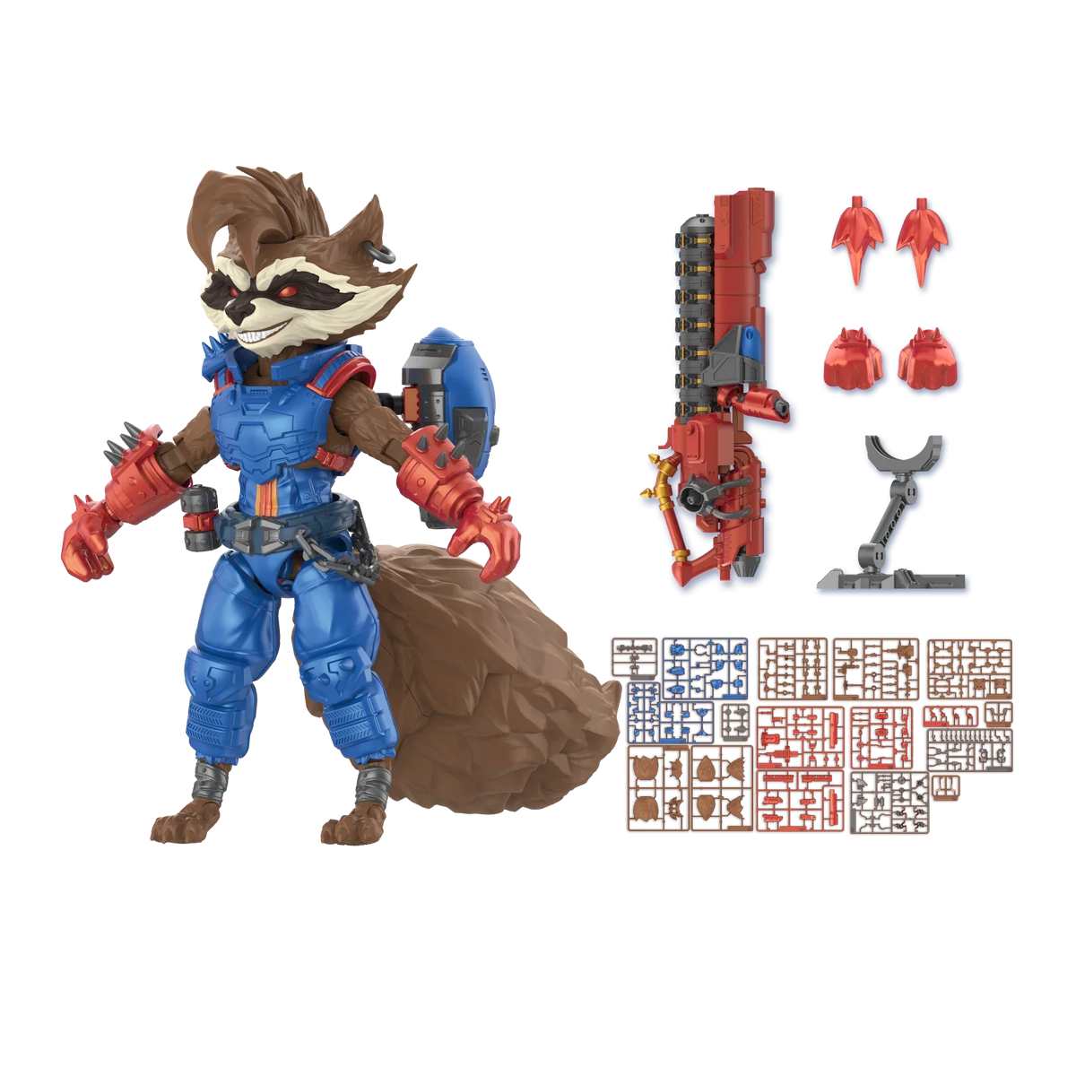 Marvel Rivals Champion Class 08 Rocket Raccoon Model Kits | Blokees
