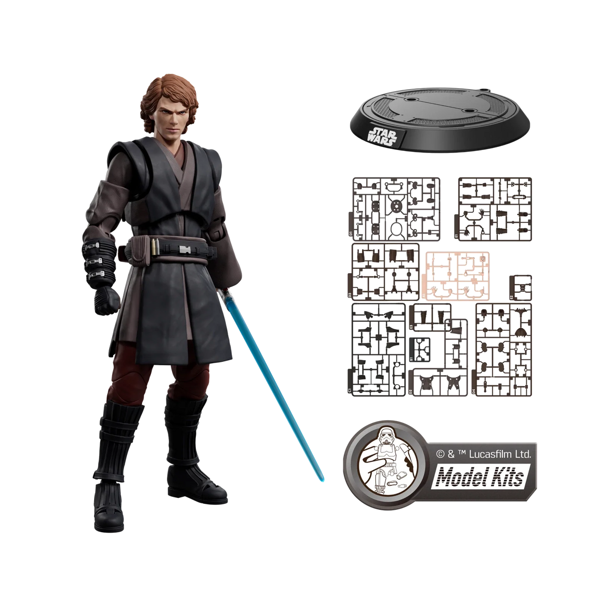 <em>STAR WARS: REVENGE OF THE SITH</em> CHAMPION CLASS 08 ANAKIN SKYWALKER MODEL KITS | BLOKEES