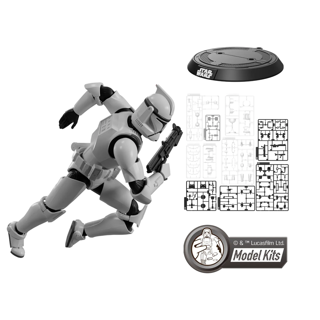 <em>STAR WARS: ATTACK OF THE CLONES</em> CHAMPION CLASS 07 CLONE TROOPER MODEL KITS | BLOKEES