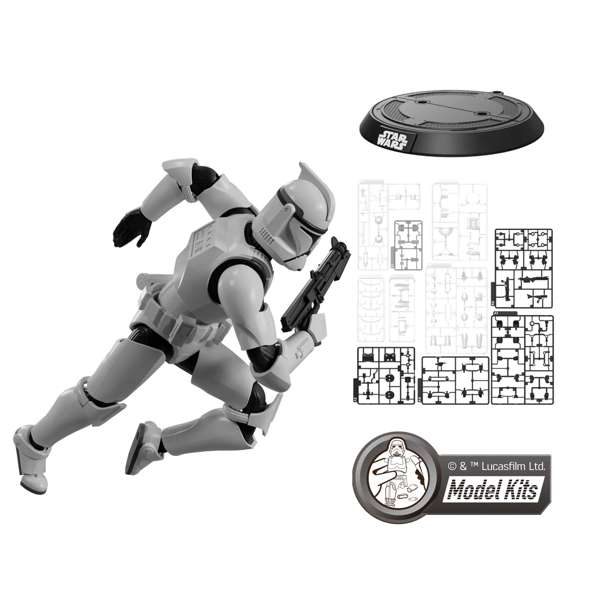 <em>STAR WARS: ATTACK OF THE CLONES</em> CHAMPION CLASS 07 CLONE TROOPER MODEL KITS | BLOKEES