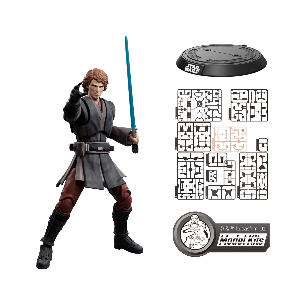 <em>STAR WARS: REVENGE OF THE SITH</em> CHAMPION CLASS 08 ANAKIN SKYWALKER MODEL KITS | BLOKEES
