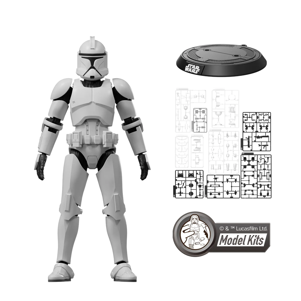 <em>STAR WARS: ATTACK OF THE CLONES</em> CHAMPION CLASS 07 CLONE TROOPER MODEL KITS | BLOKEES