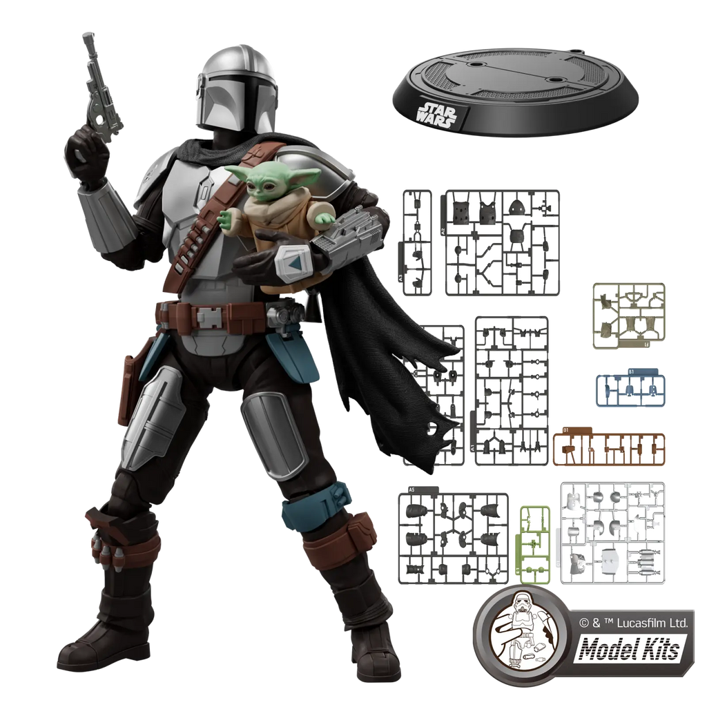 STAR WARS: THE MANDALORIAN & GROGU™ CHAMPION CLASS 05 DIN DJARIN™ & GROGU™ MODEL KITS | BLOKEES