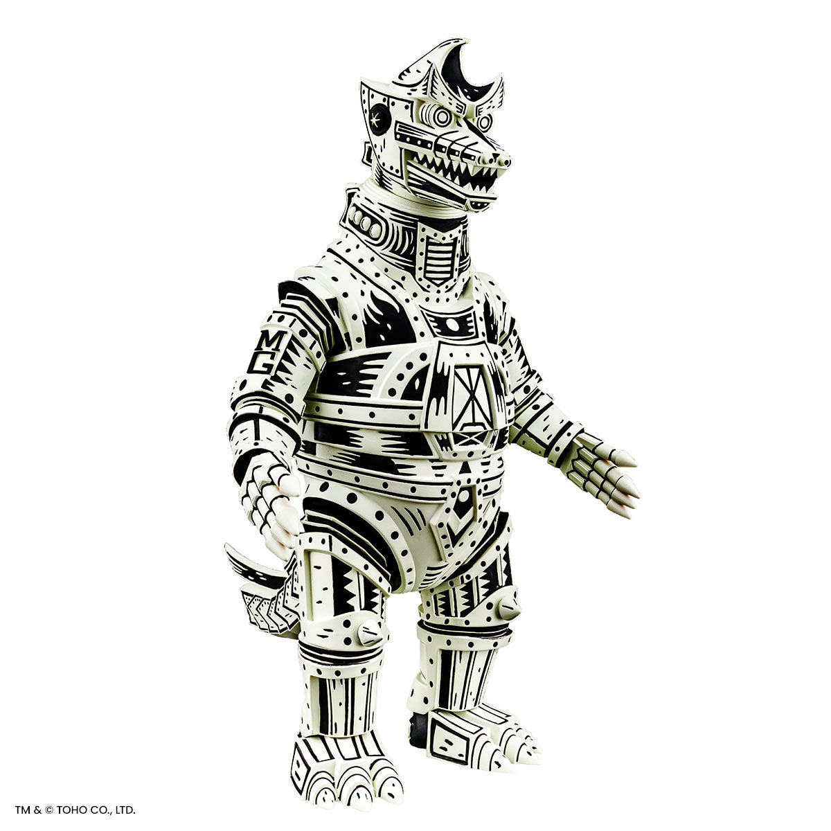 Mechagodzilla (Linocut) - Vinyl Designer Figure by Attack Peter - Linocut Variant Timed Edition