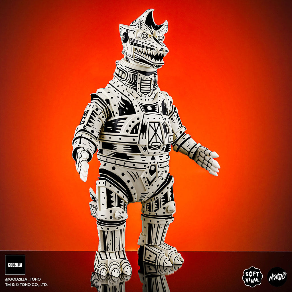 Mechagodzilla (Linocut) - Vinyl Designer Figure by Attack Peter - Linocut Variant Timed Edition