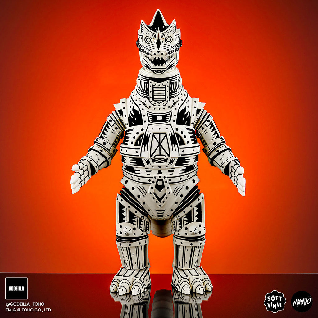 Mechagodzilla (Linocut) - Vinyl Designer Figure by Attack Peter - Linocut Variant Timed Edition