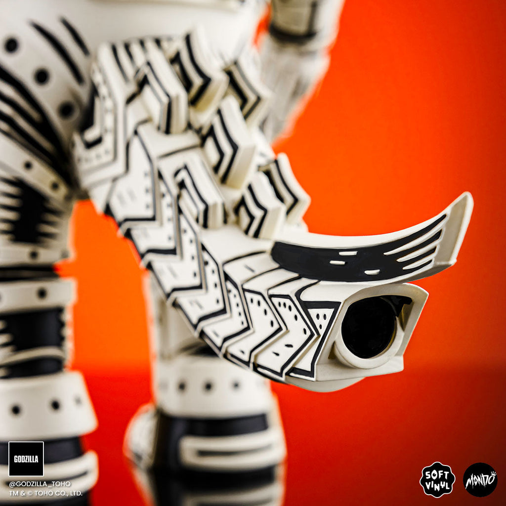 Mechagodzilla (Linocut) - Vinyl Designer Figure by Attack Peter - Linocut Variant Timed Edition