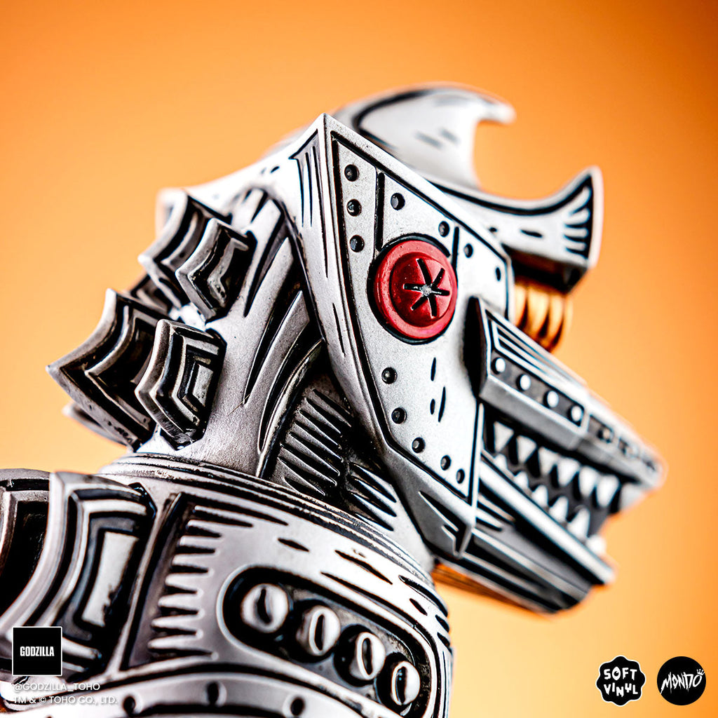 Mechagodzilla (Silver) - Vinyl Designer Figure by Attack Peter - Silver Variant Limited Edition
