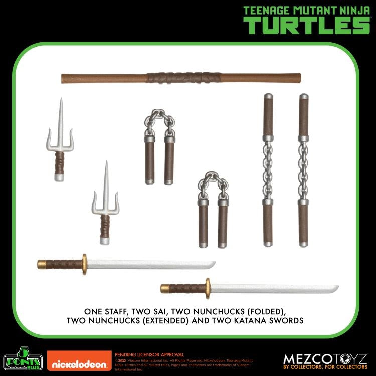 5 POINTS TMNT 4 FIG DELUXE SET **Open Box**