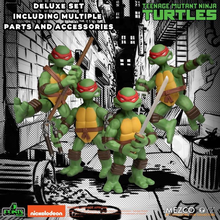 5 POINTS TMNT 4 FIG DELUXE SET **Open Box**