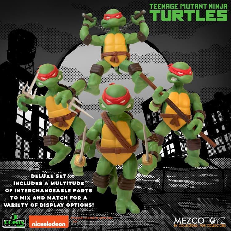 5 POINTS TMNT 4 FIG DELUXE SET **Open Box**