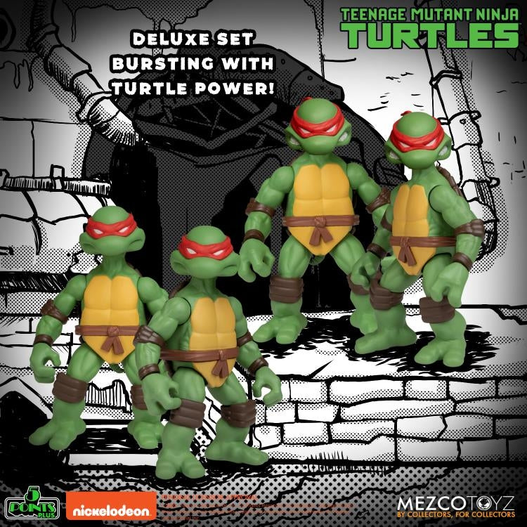 5 POINTS TMNT 4 FIG DELUXE SET **Open Box**