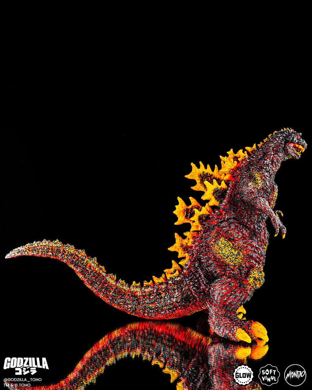 Godzilla - Vinyl Designer Figure by Tanaka Studio - Burning Variant