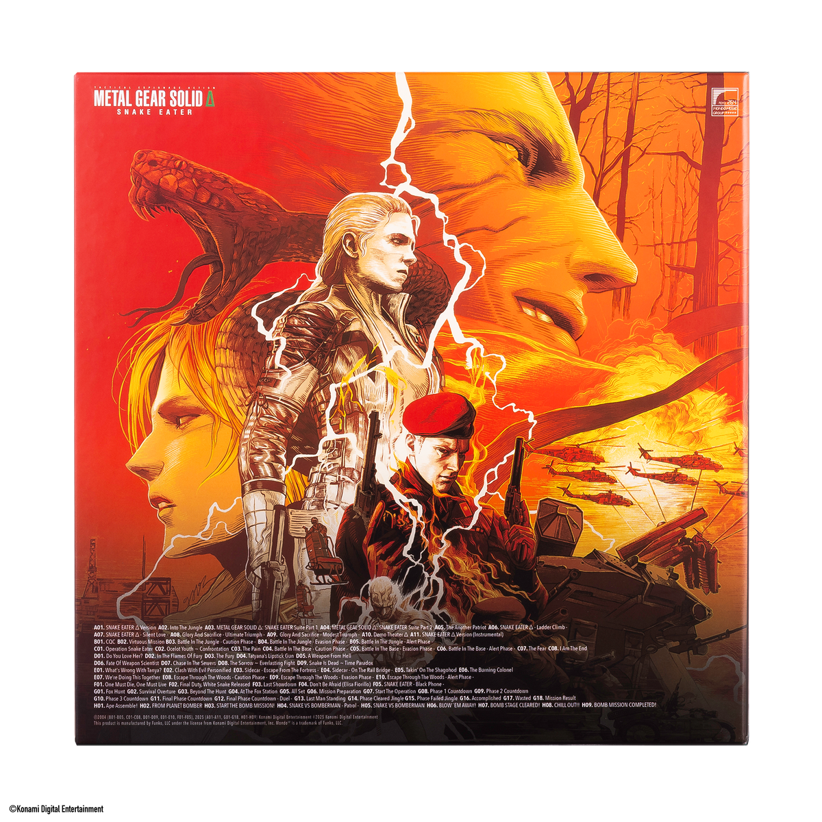 METAL GEAR SOLID Δ: SNAKE EATER - Original Video Game Soundtrack 4XLP
