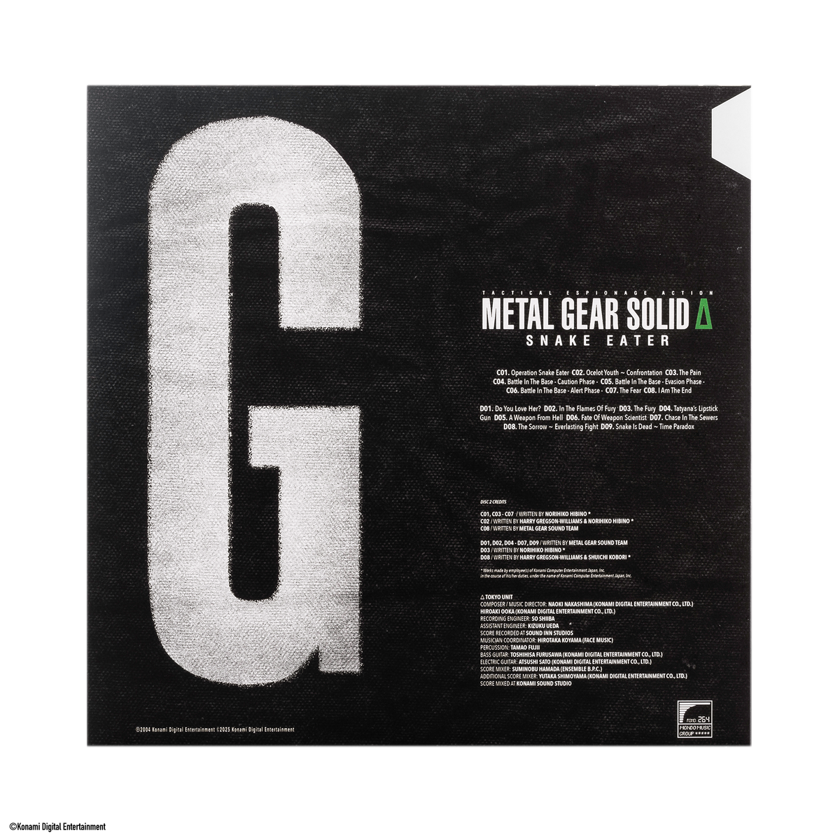 METAL GEAR SOLID Δ: SNAKE EATER - Original Video Game Soundtrack 4XLP