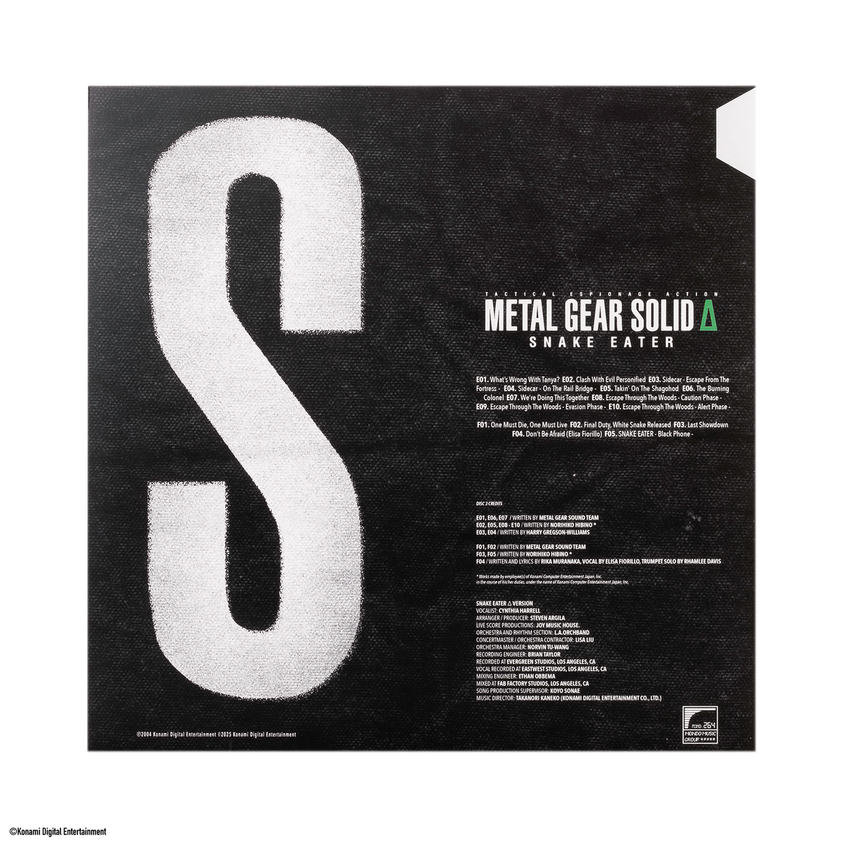 METAL GEAR SOLID Δ: SNAKE EATER - Original Video Game Soundtrack 4XLP