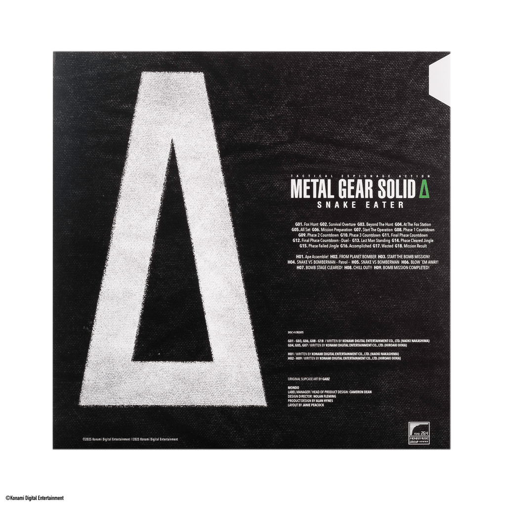 METAL GEAR SOLID Δ: SNAKE EATER - Original Video Game Soundtrack 4XLP