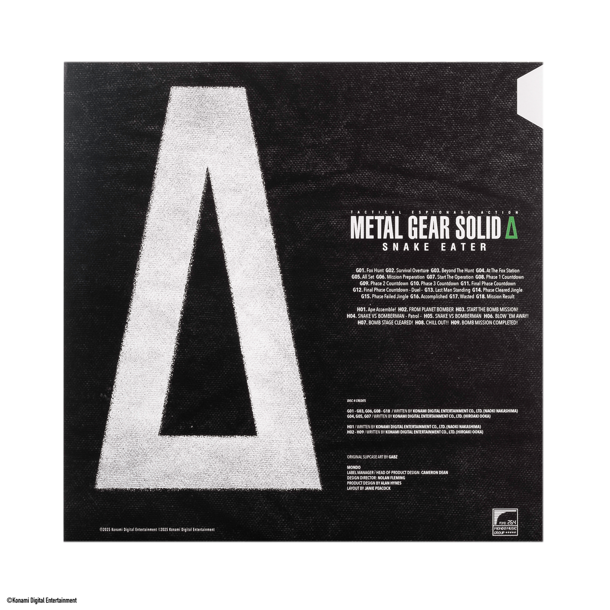 METAL GEAR SOLID Δ: SNAKE EATER - Original Video Game Soundtrack 4XLP